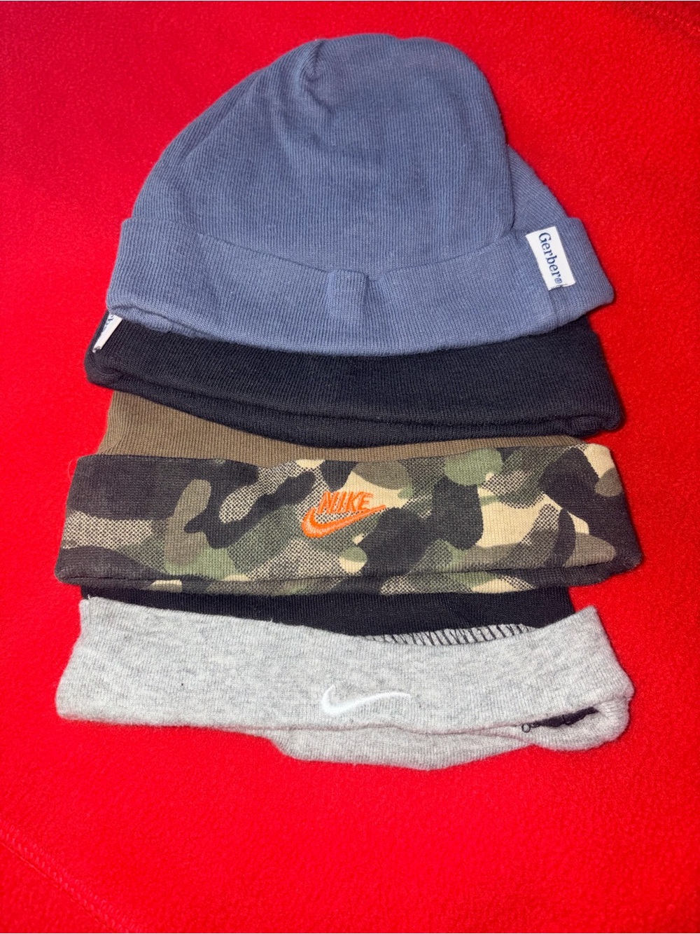 Nike and Gerber Baby Hats Bundle